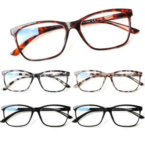 5 Pair +1.00 Blue Light Blocking Glasses (37)